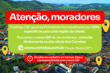 Atenção, moradores de Pinhalzinho!