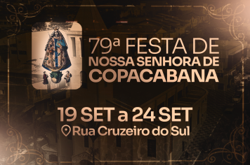 Pinhalzinho se prepara para a 79ª Festa de Nossa Senhora de Copacabana.